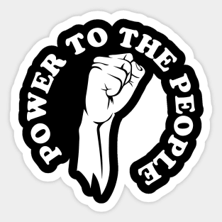 Power to the people, Black history, black lives matter Sticker